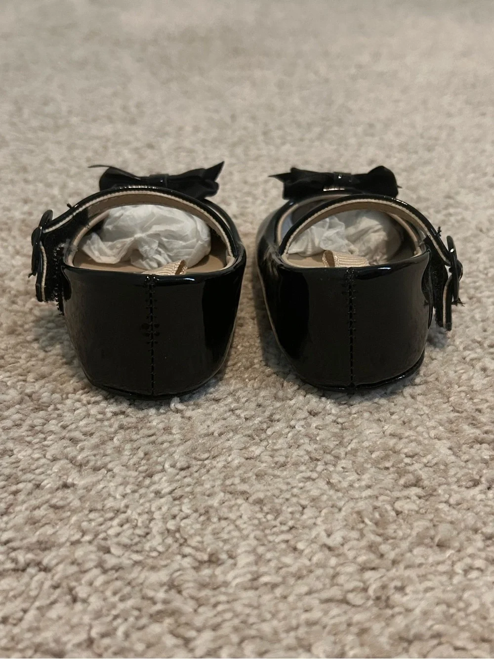 Baby Deer Black Patent Mary Jane Shoes